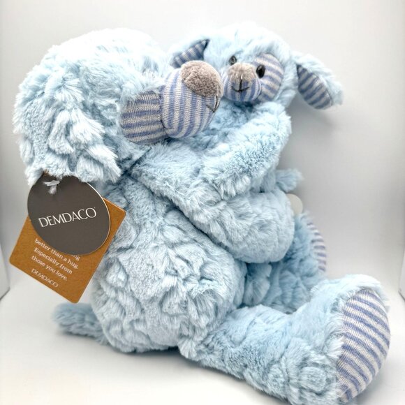 Demdaco Blue Puppy Dog Baby Gift You Me Hugs Stuffed Animal Plush Toy Super Soft - Picture 14 of 14